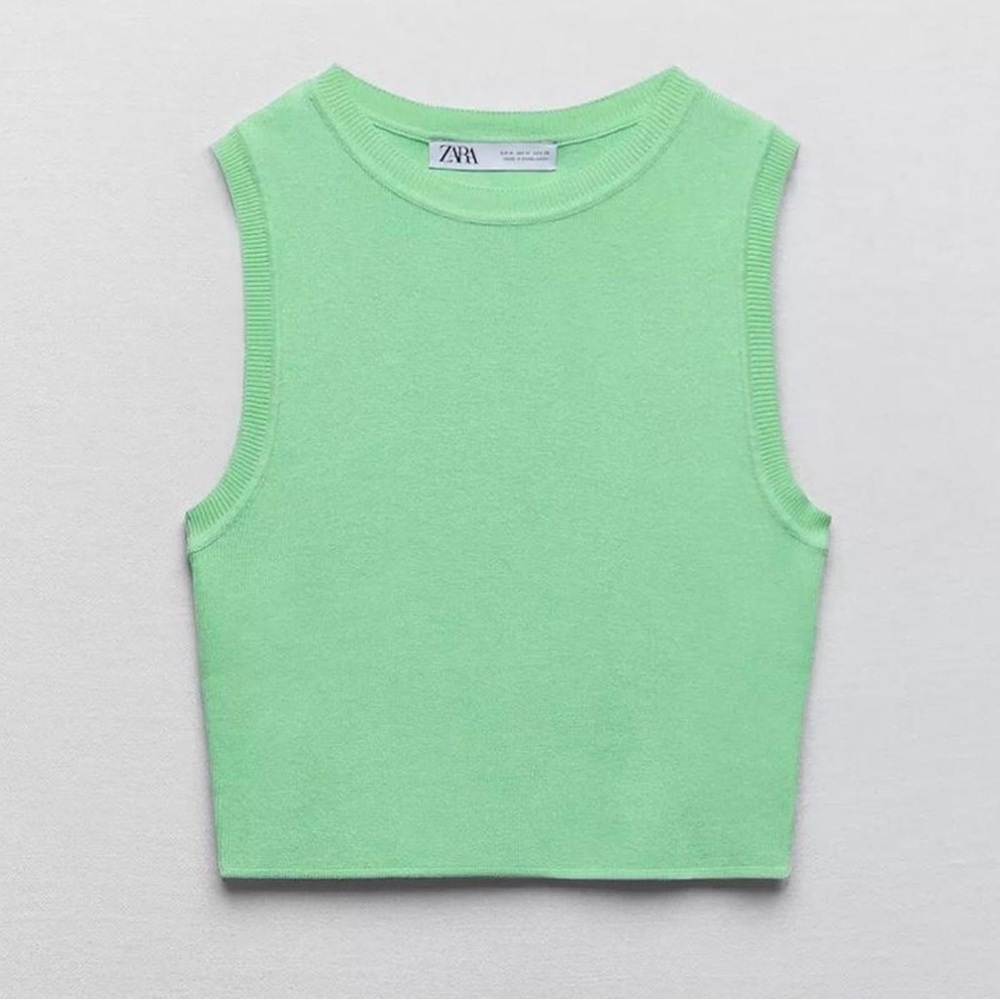 Zara Cropped Knit Top